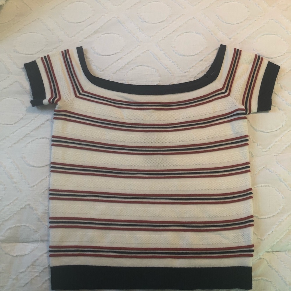 American Eagle off the shoulder striped top